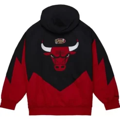 Men Mitchell & Ness Jackets & Outerwear-Retro Full Zip Jacket Chicago Bulls