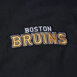 Men Mitchell & Ness Jackets & Outerwear-Retro Full Zip Jacket Current Logo Boston Bruins