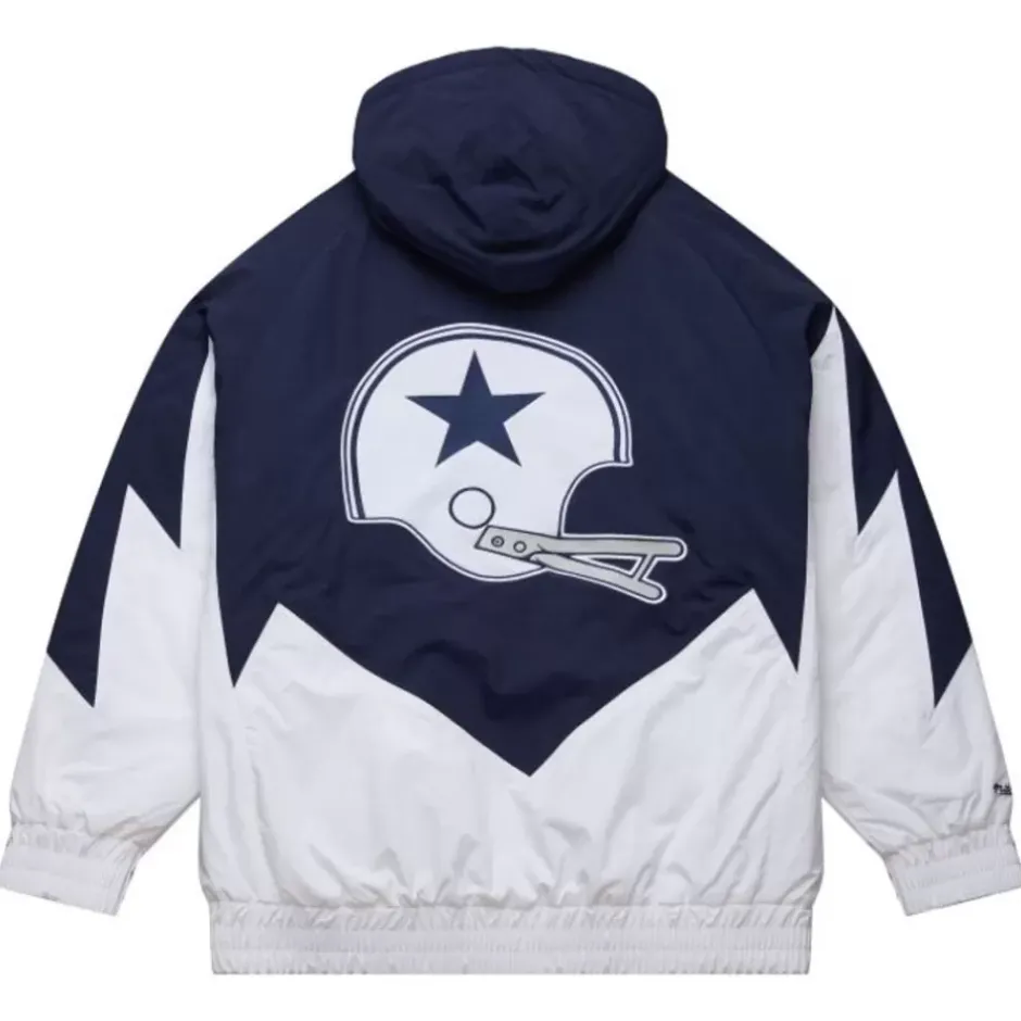 Men Mitchell & Ness Jackets & Outerwear-Retro Full Zip Jacket Dallas Cowboys