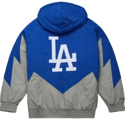 Men Mitchell & Ness Jackets & Outerwear-Retro Full Zip Jacket Los Angeles Dodgers