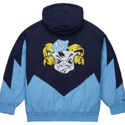 Men Mitchell & Ness Jackets & Outerwear-Retro Full Zip Jacket University Of North Carolina