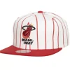Mitchell & Ness Snapback-Retro Pinstripe Snapback Hwc Miami Heat