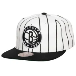 Mitchell & Ness Snapback-Retro Pinstripe Snapback Brooklyn Nets
