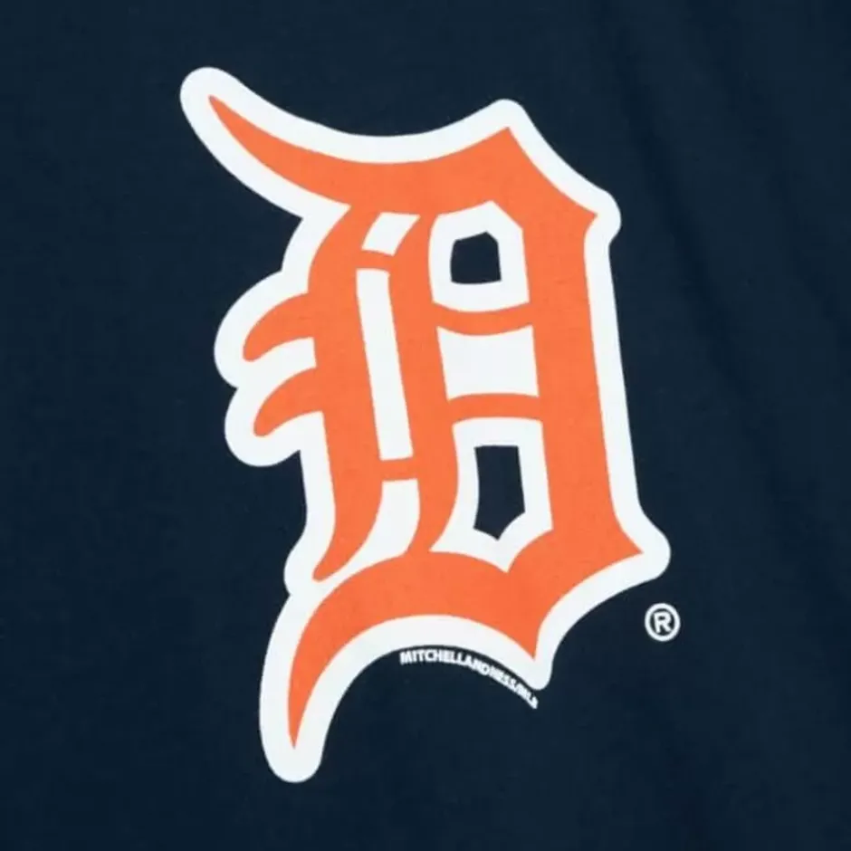 Men Mitchell & Ness T-Shirts & Tops-Retro Tigers Tee Detroit Tigers