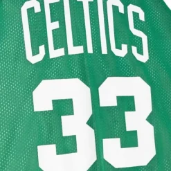 Men Mitchell & Ness T-Shirts & Tops-Reversible Mesh Tank Boston Celtics Larry Bird