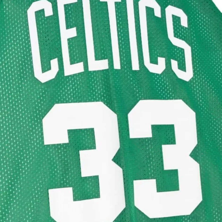 Men Mitchell & Ness T-Shirts & Tops-Reversible Mesh Tank Boston Celtics Larry Bird