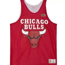 Men Mitchell & Ness T-Shirts & Tops-Reversible Mesh Tank Chicago Bulls