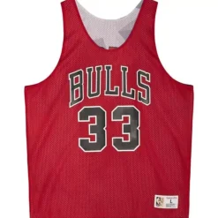 Men Mitchell & Ness T-Shirts & Tops-Reversible Mesh Tank Chicago Bulls Scottie Pippen