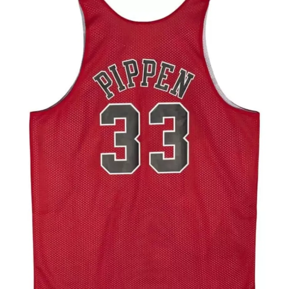 Men Mitchell & Ness T-Shirts & Tops-Reversible Mesh Tank Chicago Bulls Scottie Pippen