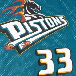 Men Mitchell & Ness T-Shirts & Tops-Reversible Mesh Tank Detroit Pistons Grant Hill