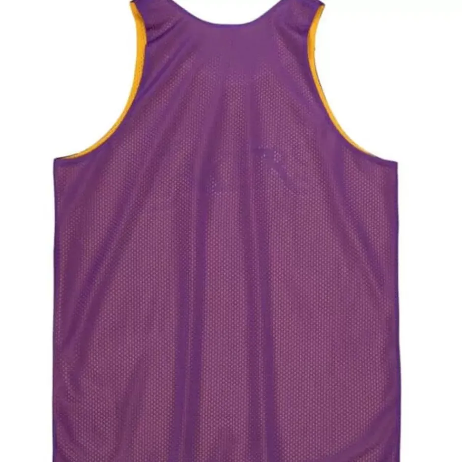 Men Mitchell & Ness T-Shirts & Tops-Reversible Mesh Tank Los Angeles Lakers