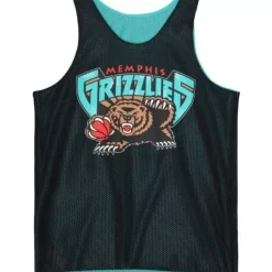 Men Mitchell & Ness T-Shirts & Tops-Reversible Mesh Tank Memphis Grizzlies