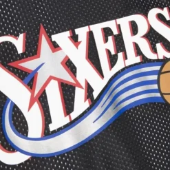 Men Mitchell & Ness T-Shirts & Tops-Reversible Mesh Tank Philadelphia 76Ers