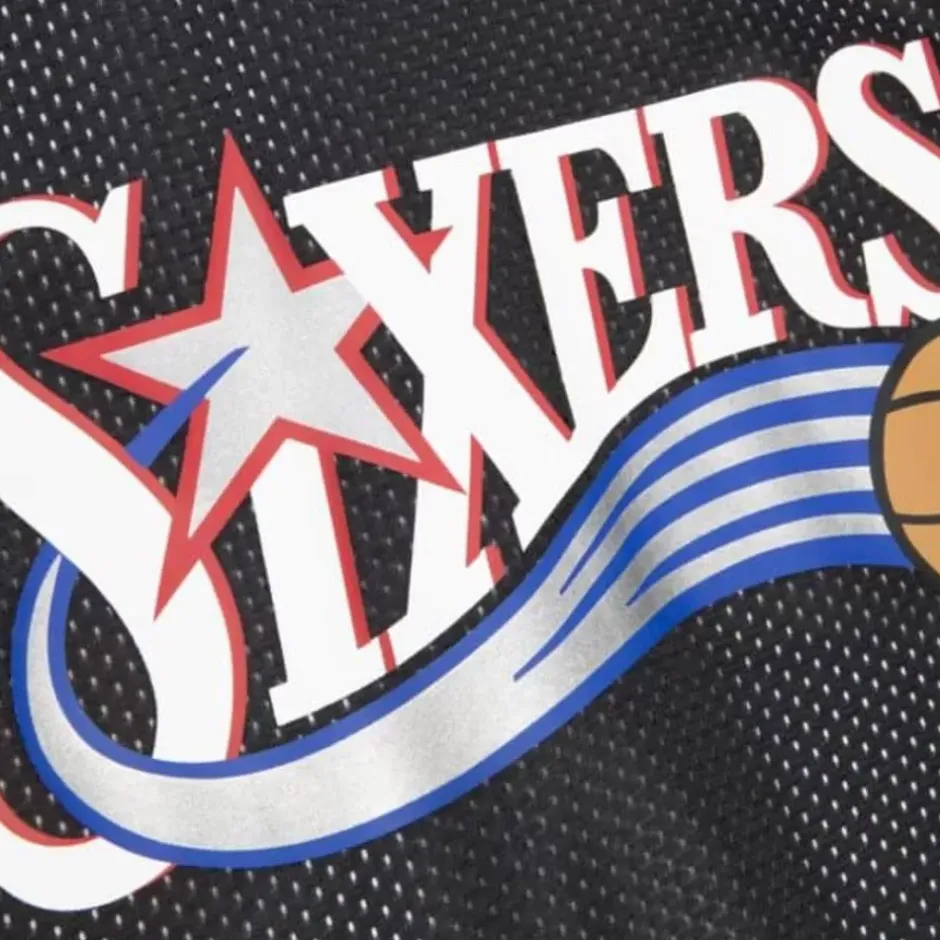 Men Mitchell & Ness T-Shirts & Tops-Reversible Mesh Tank Philadelphia 76Ers
