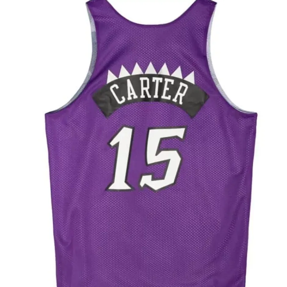 Men Mitchell & Ness T-Shirts & Tops-Reversible Mesh Tank Toronto Raptors Vince Carter