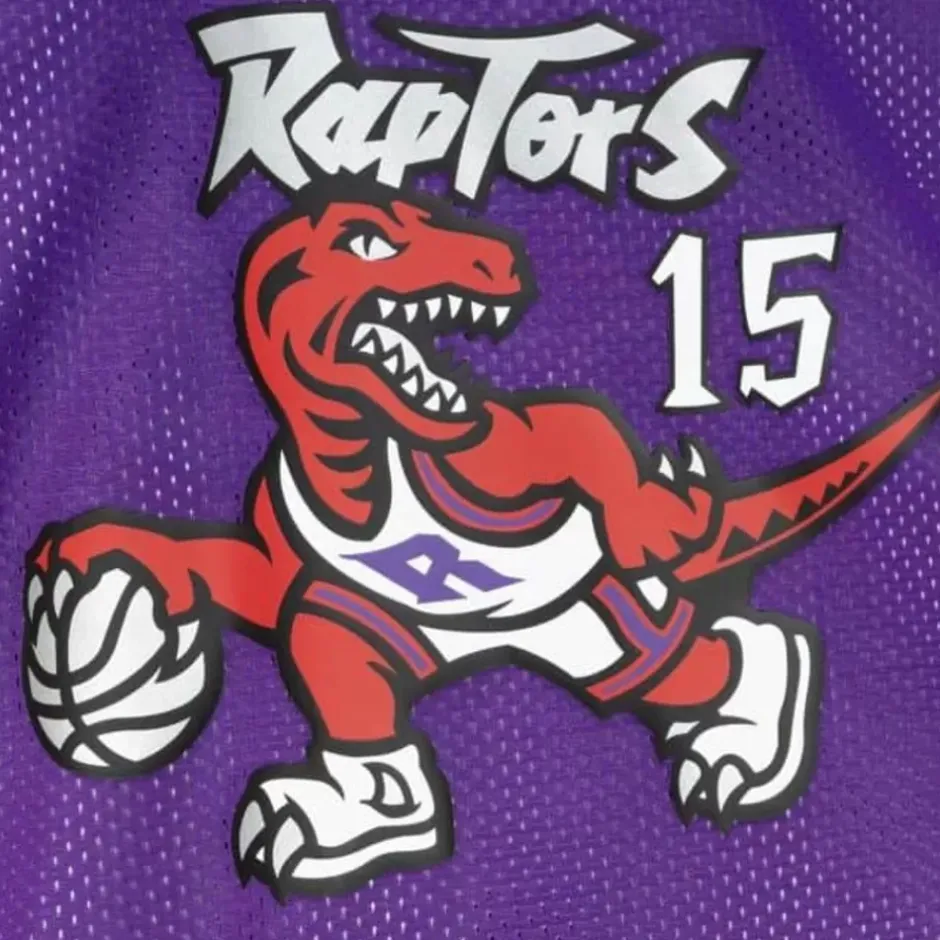 Men Mitchell & Ness T-Shirts & Tops-Reversible Mesh Tank Toronto Raptors Vince Carter