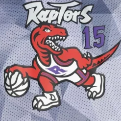 Men Mitchell & Ness T-Shirts & Tops-Reversible Mesh Tank Toronto Raptors Vince Carter