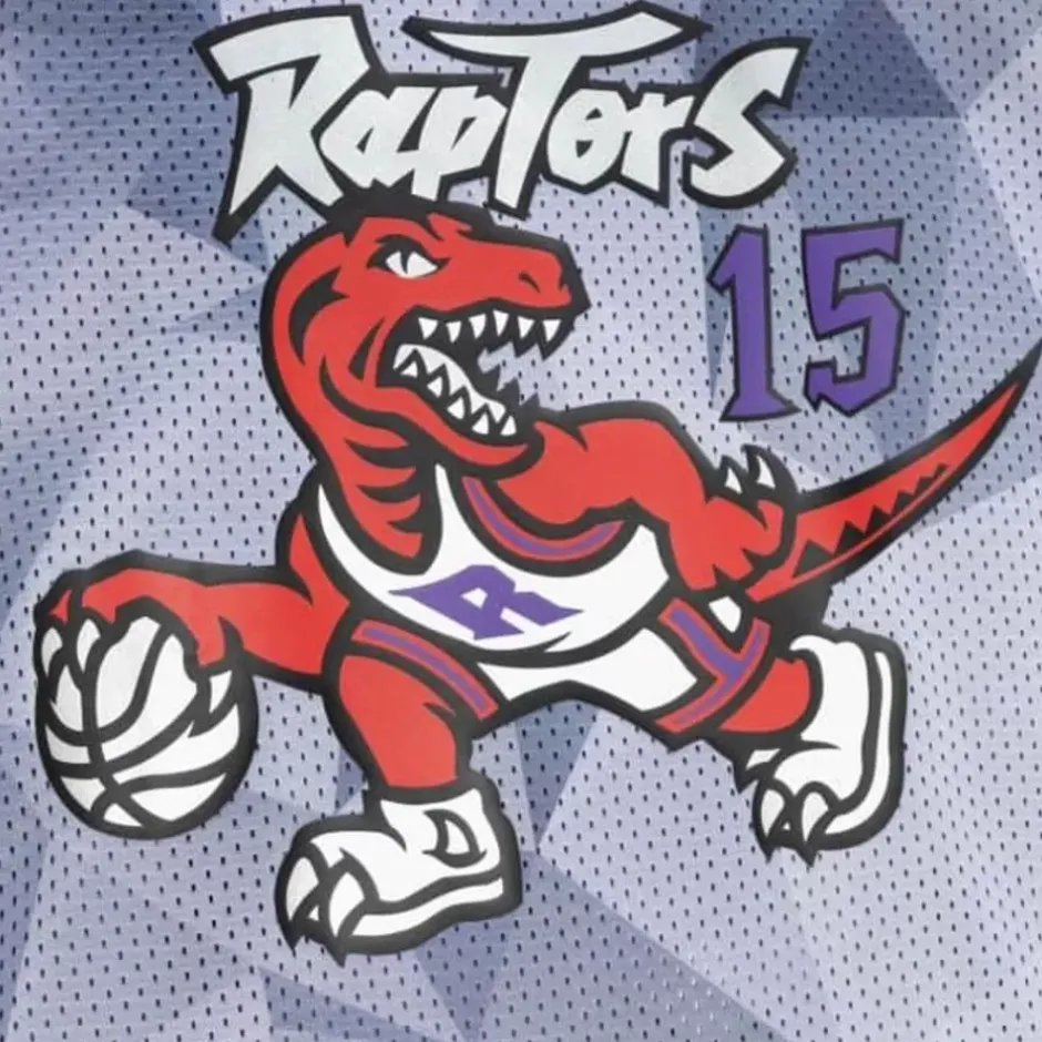 Men Mitchell & Ness T-Shirts & Tops-Reversible Mesh Tank Toronto Raptors Vince Carter