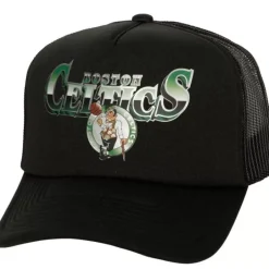 Mitchell & Ness Snapback-Rock On Trucker Boston Celtics