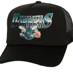 Mitchell & Ness Snapback-Rock On Trucker Hwc Charlotte Hornets