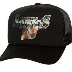 Mitchell & Ness Snapback-Rock On Trucker Hwc Seattle Supersonics
