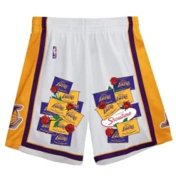 Mitchell & Ness Nba Swingman-Roses And Banners Shorts Los Angeles Lakers