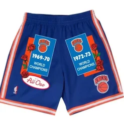 Men Mitchell & Ness Shorts-Roses And Banners Shorts New York Knicks