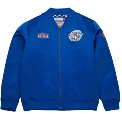 Men Mitchell & Ness Jackets & Outerwear-Satin Bomber Jacket Nba All-Star 1985