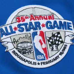 Men Mitchell & Ness Jackets & Outerwear-Satin Bomber Jacket Nba All-Star 1985