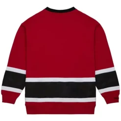 Men Mitchell & Ness Hoodies & Sweatshirts-Satin Insert Fleece Crew San Francisco 49Ers