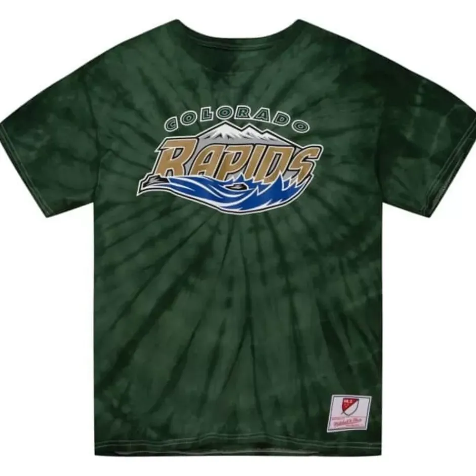 Men Mitchell & Ness T-Shirts & Tops-Script Tee Colorado Rapids