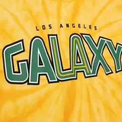 Men Mitchell & Ness T-Shirts & Tops-Script Tee Los Angeles Galaxy