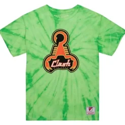 Men Mitchell & Ness T-Shirts & Tops-Script Tee San Jose Clash