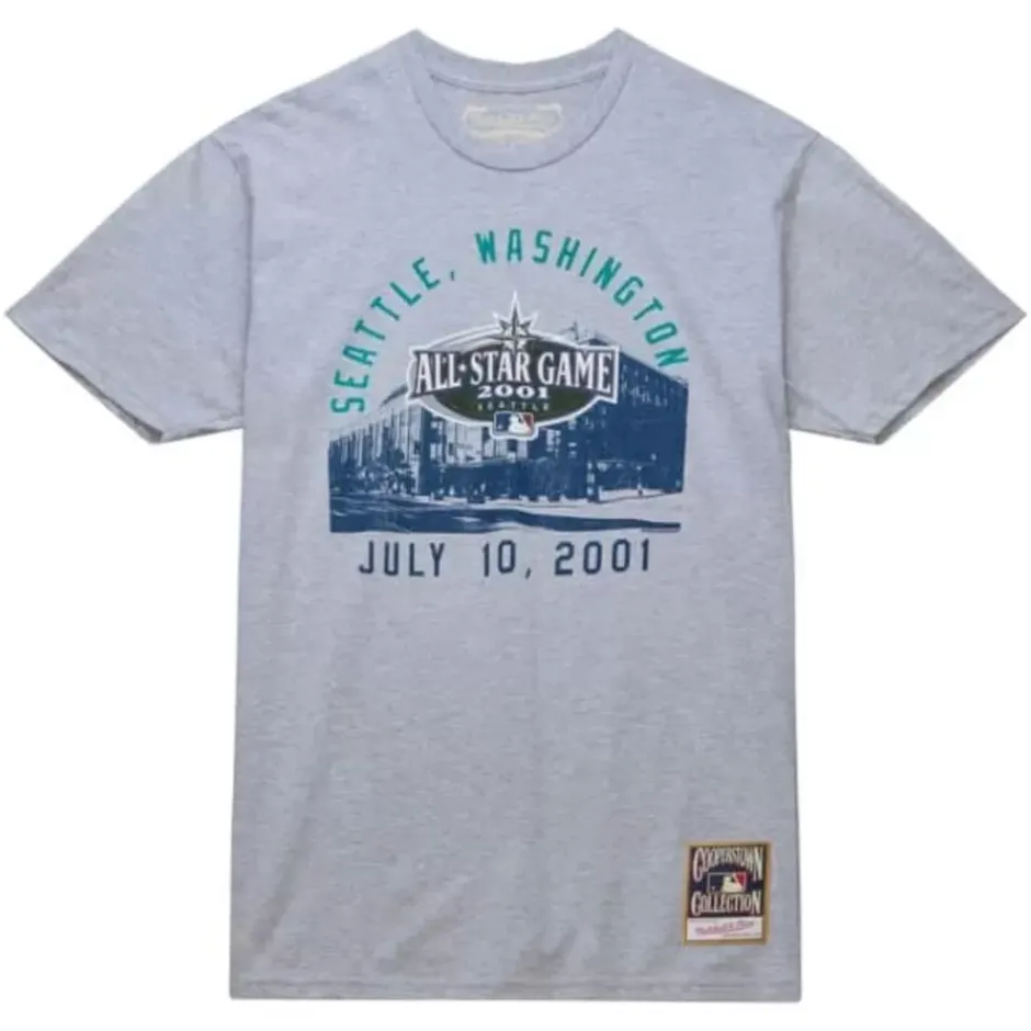 Men Mitchell & Ness T-Shirts & Tops-Seattle Asg Tee Seattle Mariners 2001
