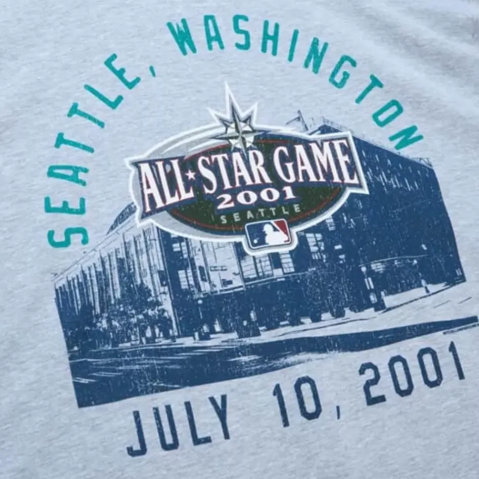 Men Mitchell & Ness T-Shirts & Tops-Seattle Asg Tee Seattle Mariners 2001