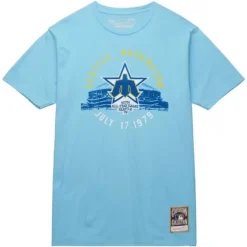Men Mitchell & Ness T-Shirts & Tops-Seattle Asg Tee Seattle Mariners 1979
