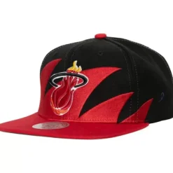 Mitchell & Ness Snapback-Sharktooth Snapback Hwc Miami Heat