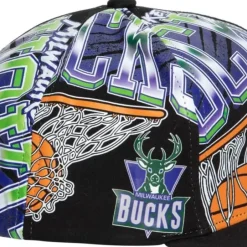 Mitchell & Ness Snapback-Shirt Remix Snapback Hwc Milwaukee Bucks