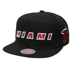 Mitchell & Ness Snapback-Short Hook Snapback Hwc Miami Heat