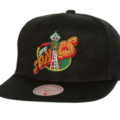 Mitchell & Ness Snapback-Side Jam Snapback Hwc Seattle Supersonics