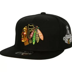 Mitchell & Ness Fitted-Side Patch Fitted Chicago Blackhawks