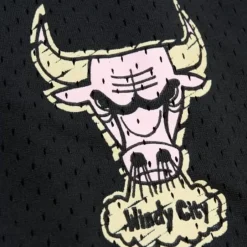 Men Mitchell & Ness Shorts-Sidewalk Sketch Shorts Hwc Chicago Bulls