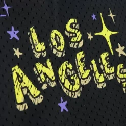 Men Mitchell & Ness Shorts-Sidewalk Sketch Shorts Hwc Los Angeles Lakers