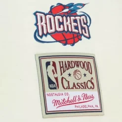 Men Mitchell & Ness T-Shirts & Tops-Sidewalk Sketch Ss Tee Hwc Houston Rockets