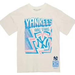 Men Mitchell & Ness T-Shirts & Tops-Sidewalk Sketch Tee New York Yankees