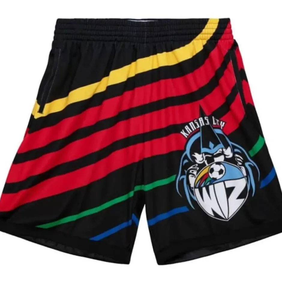 Men Mitchell & Ness Shorts-Since 96 2.0 Sublimated Mesh Shorts Kansas City Wiz