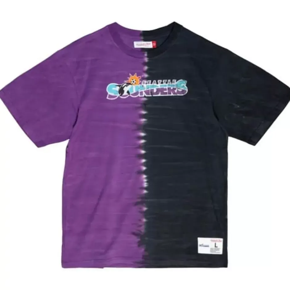 Men Mitchell & Ness T-Shirts & Tops-Since 96 2.0 Tie Dye Ss Top Seattle Sounders Fc