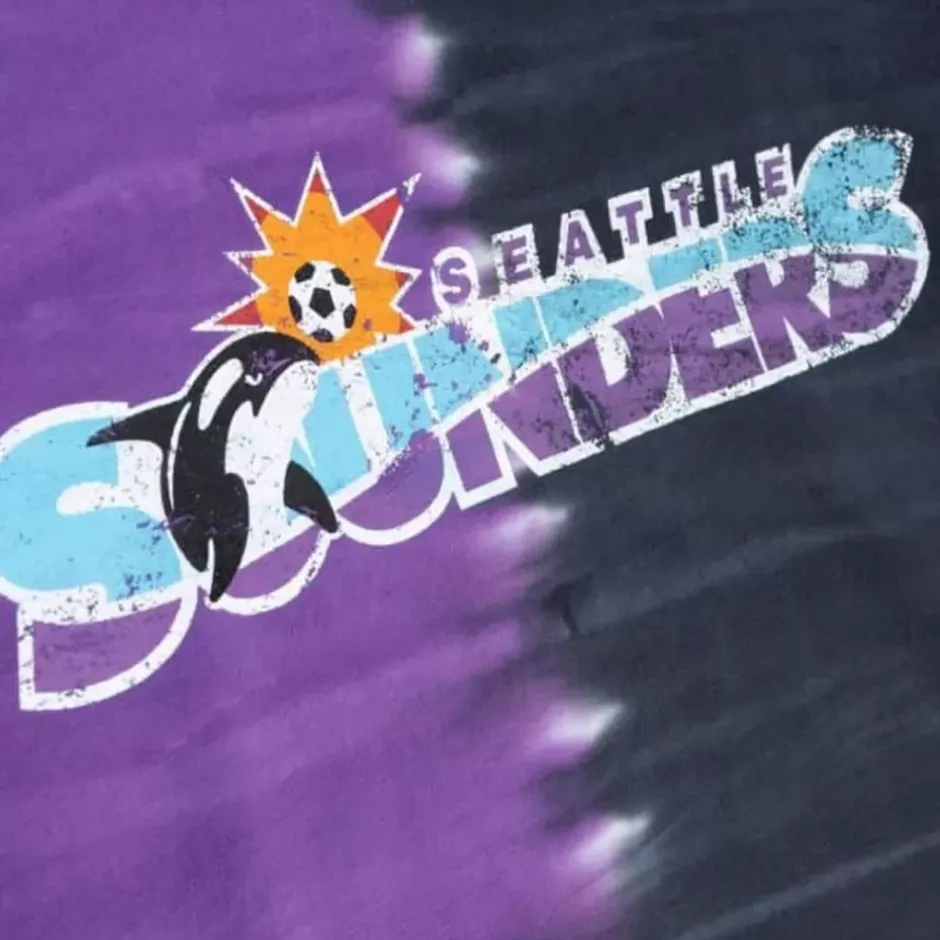 Men Mitchell & Ness T-Shirts & Tops-Since 96 2.0 Tie Dye Ss Top Seattle Sounders Fc