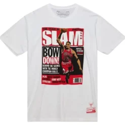 Men Mitchell & Ness T-Shirts & Tops-Slam Cover '97 Chicago Bulls Scottie Pippen