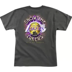 Men Mitchell & Ness T-Shirts & Tops-Slam Cover '99 Los Angeles Lakers Shaquille O'Neal